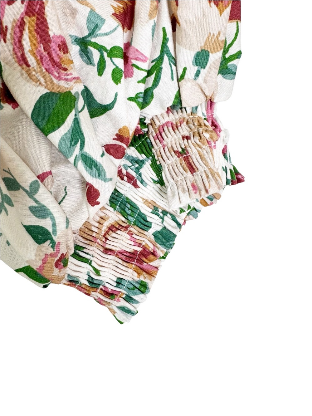 NWT Anthropologie Cotton The Somerset Puff Sleeve Floral Midi Dress Size M - Picture 10 of 14